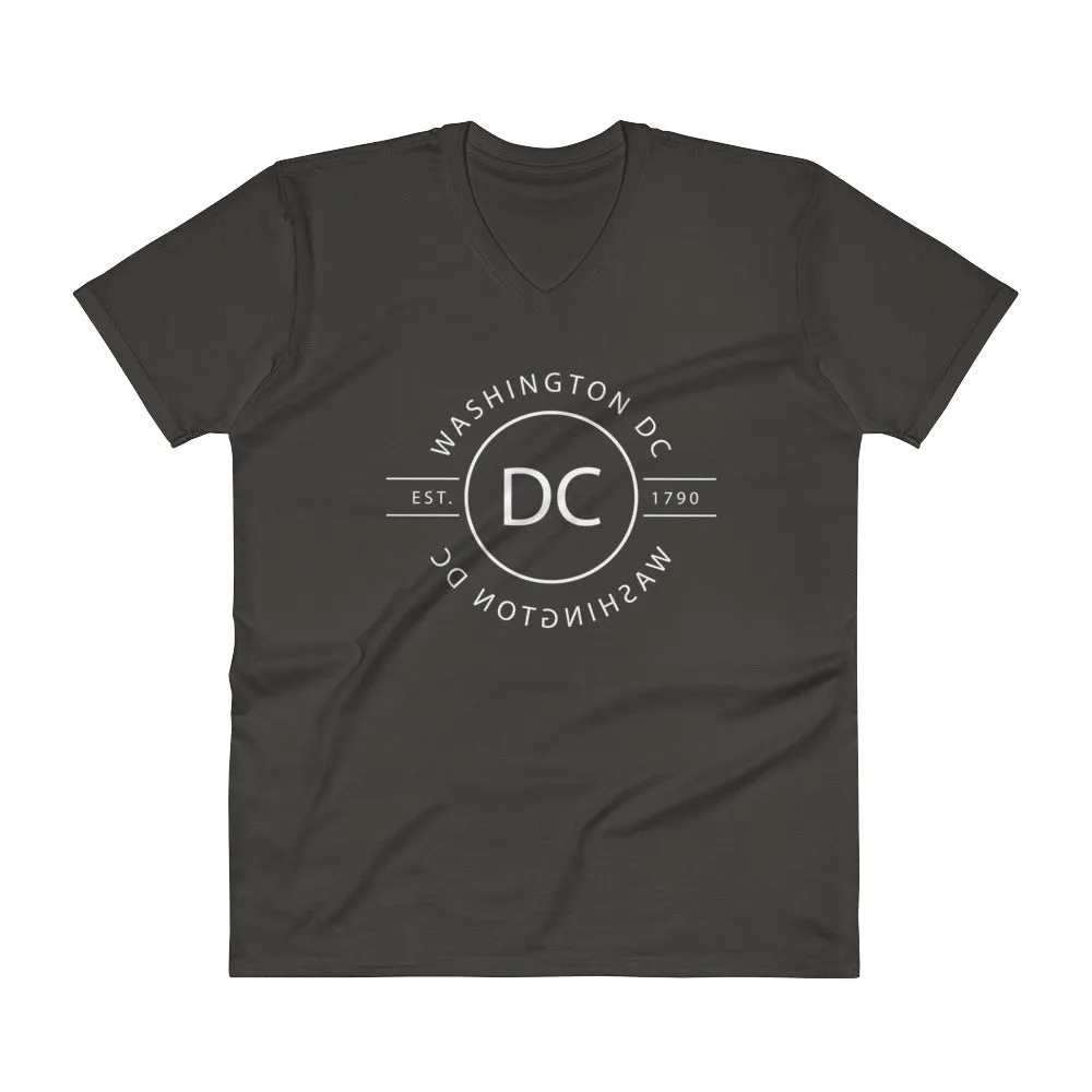 Washington DC v-neck t-shirt, reflections