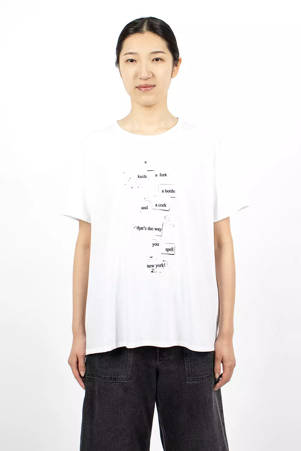 White Knife Fork Man Tee