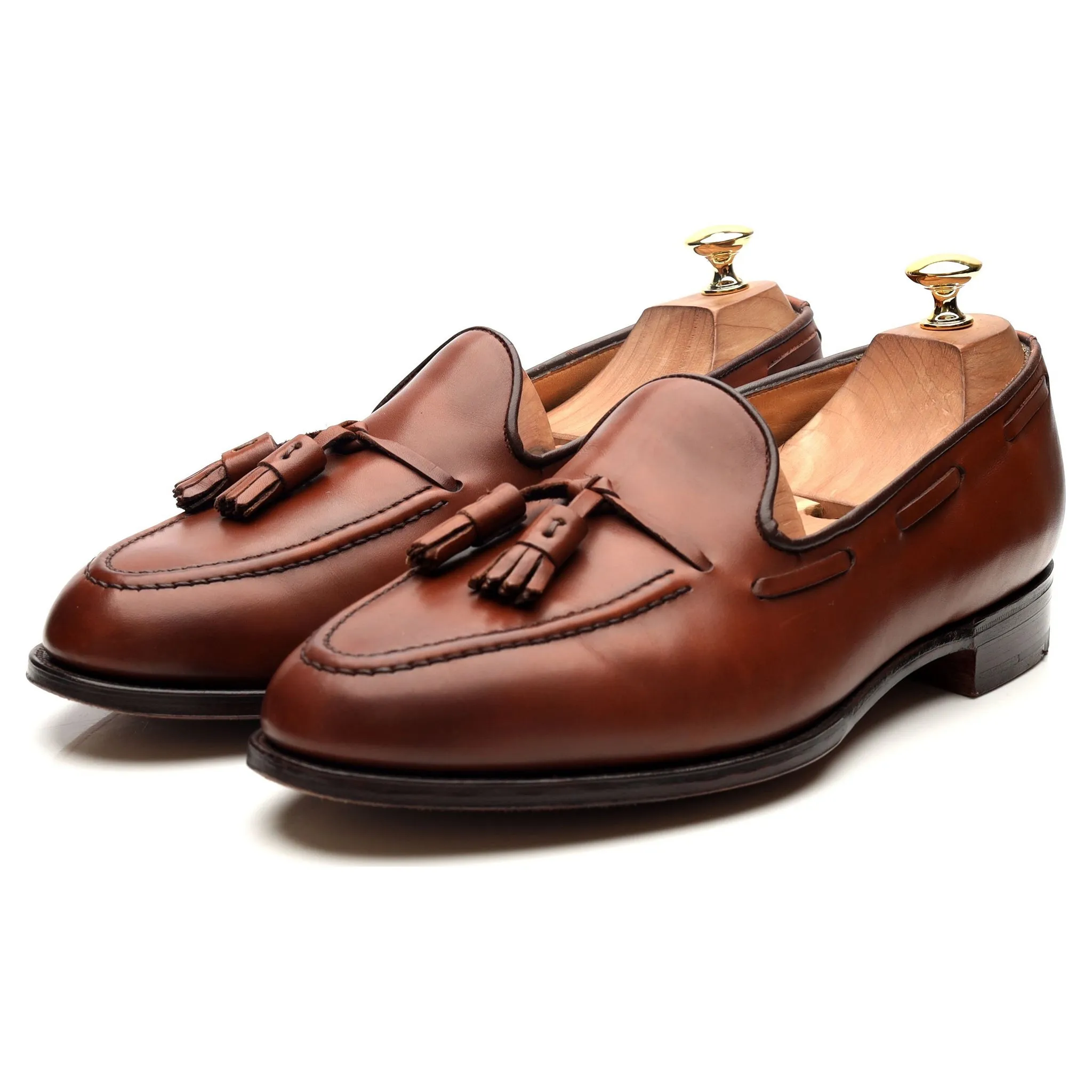 Windsor Tan Brown Tassel Loafers UK 10 EX