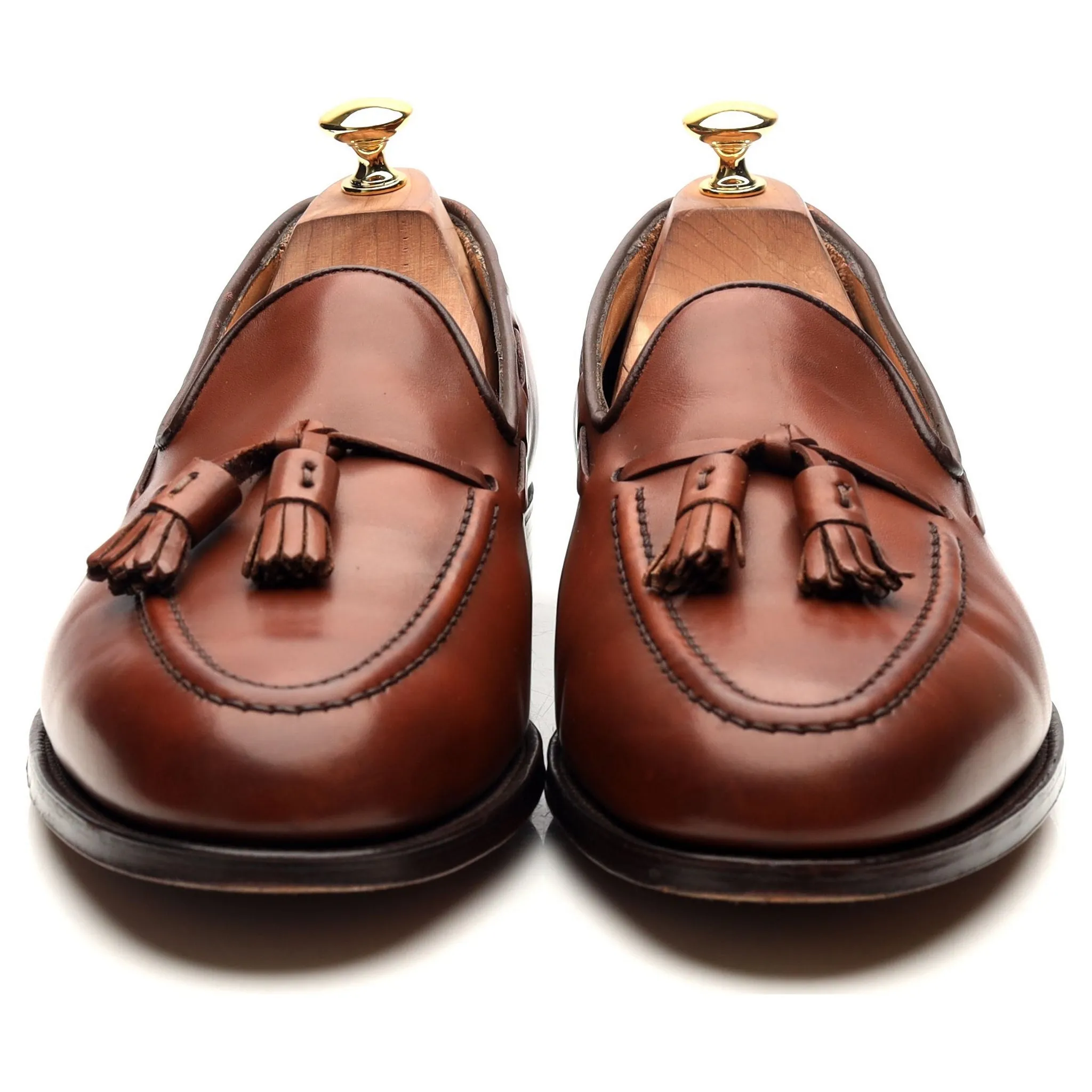 Windsor Tan Brown Tassel Loafers UK 10 EX