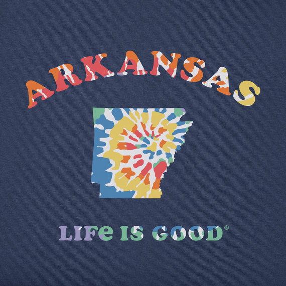 Arkansas Tie Dye Women's Crusher Tee