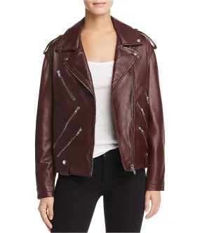 Women's Leather Biker Jacket - MCQ