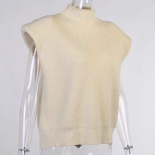 Women's Sleeveless Sweaters & Cardigans - Patchwork Casual Solid Color