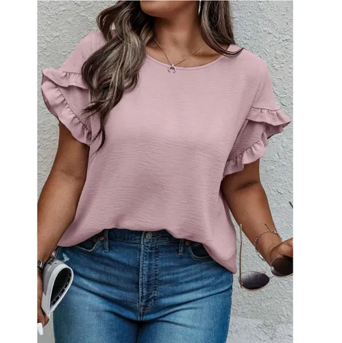 Women's Solid Color Short Sleeve T-Shirts