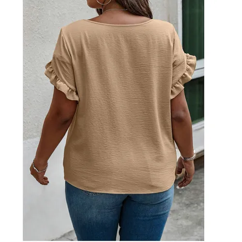 Women's Solid Color Short Sleeve T-Shirts