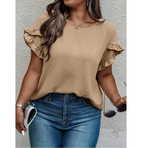 Women's Solid Color Short Sleeve T-Shirts