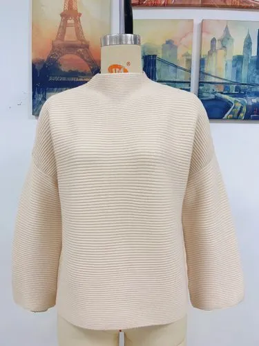 Women's Sweater 9/3 Sleeve Sweaters & Cardigans - Casual Solid Color