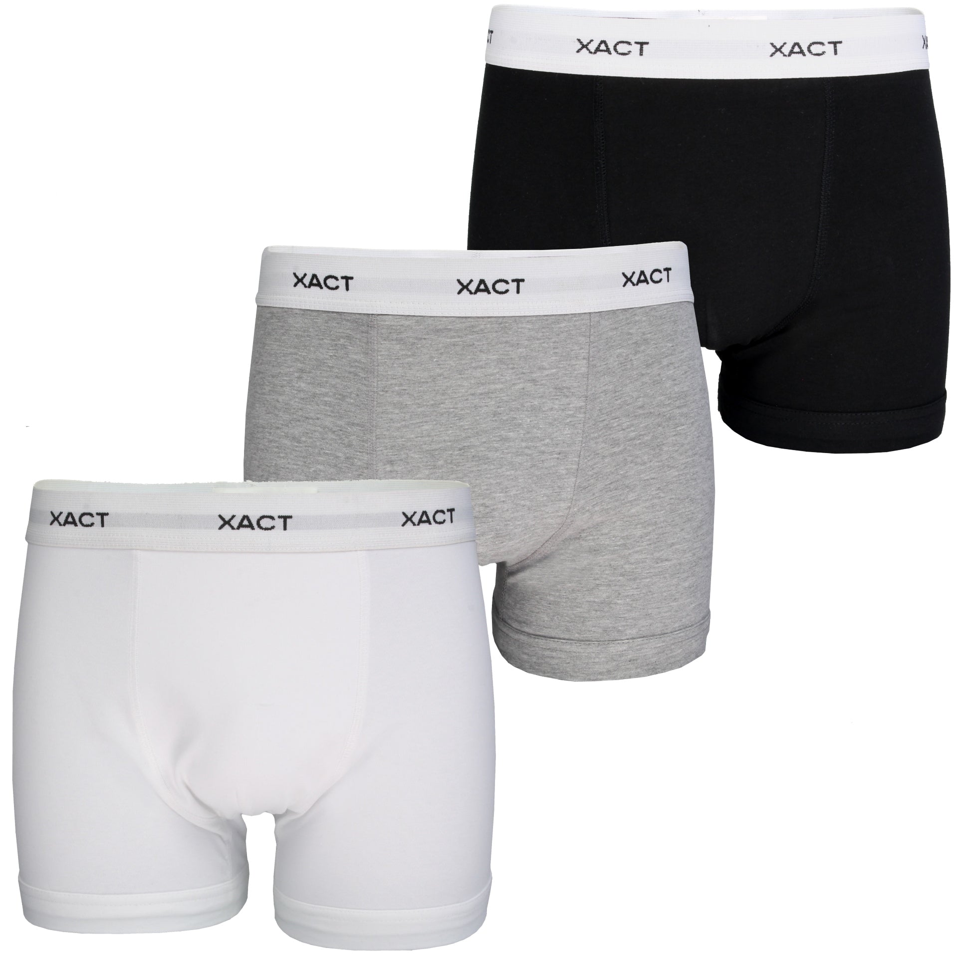 Xact Men's Boxer Trunks - Cotton Stretch (3 Pack)