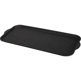 XL 18.9 In. x 39.3 In. Black Recycled Plastic Boot Tray - Unbranded